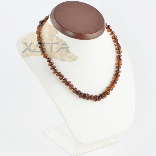 Cherry Amber necklaces polished baroque